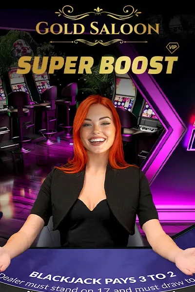 Gold Saloon Super Boost Blackjack machine à sous — Viking Luck Casino